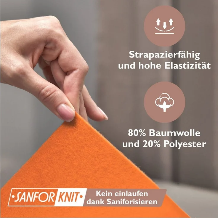 leevitex® Spannbettlaken für kalte Nächte – angenehm weich, passgenau, farbstark & pflegeleicht, Gummizug: Rundum – Bild 3
