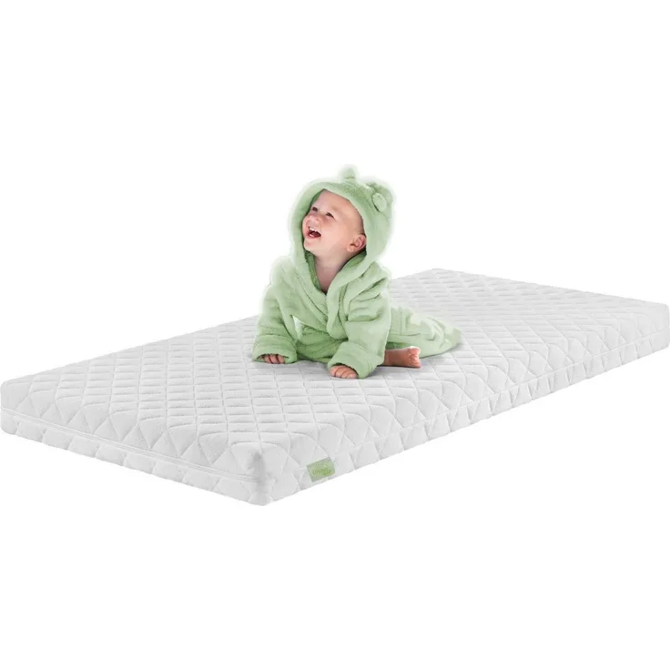 DREAMSTAR Ergo Kids Junior Babymatratze und Kindermatratze | Öko-TEX® | hautfreundlicher Bezug abnehmbar und waschbar bei 60 Grad | 60x120 cm