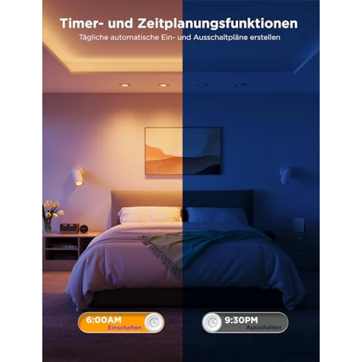 Govee Glühbirne GU10 LED RGBWW, Smarte Glühbirne Funktioniert mit Matter, Alexa, Google Home, 400LM WLAN LED Lampe Dimmbare Farbwechsel, 56 Szenen, Smart Bulb GU10 Synchronisierung mit Musik 4 Packung – Bild 7