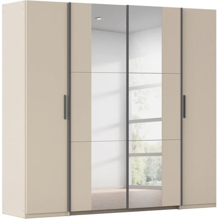 rauch Schwebetürenschrank Kleiderschrank Drehtürenschrank Schrank Garderobe KRONACH TOPSELLER (in 3 Ausstattungen BASIC/CLASSIC/PREMIUM, Breiten 225/268/311/354 cm) Kombischrank optional mit 1 oder 2 Spiegel viele Böden MADE IN GERMANY – Bild 4