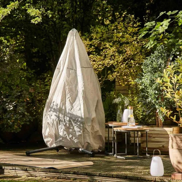 Siena Garden 'AquaShield' Hängesessel-Schutzhülle, Polyester hellgrau, 203 x 115 x 115 cm – Bild 5