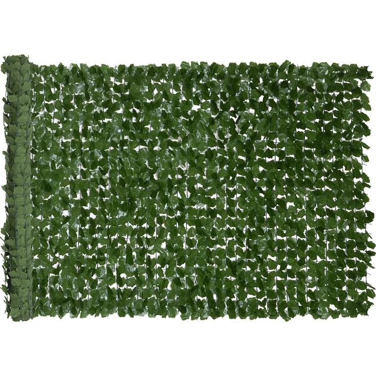 MELAYR, Künstliche Hecke, Sichtschutz, dekorative Rolle, 3 m lang x 1,5 m hoch, realistisches Laub, UV-beständig, Grün – Bild 1