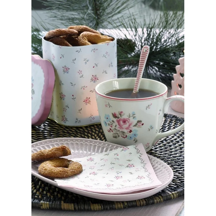 Greengate Servierplatte Alice Servierplatte vintage rose 23cm, Stoneware, (Servierplatte) – Bild 3