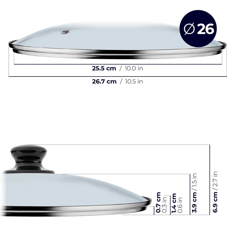 KADAX Glasdeckel für Topfset 20/24/26/28 cm – Bild 6