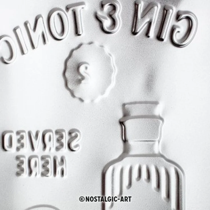 Nostalgic Art Blechschild Gin & Tonic Served Here - 15x20cm – Metall – Mehrfarbig – 26266 – Bild 4