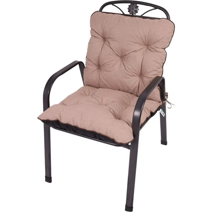 TexDeko Sitzauflage Ecolen Niedriglehner 40 x 40 x 40cm - gesteppte Gartenstuhl-Auflage, (1× Gartenstuhl-Auflage (80 × 40cm), UV-Beständig, Wasserabweisend mit Anti-Rutsch Boden – Bild 1