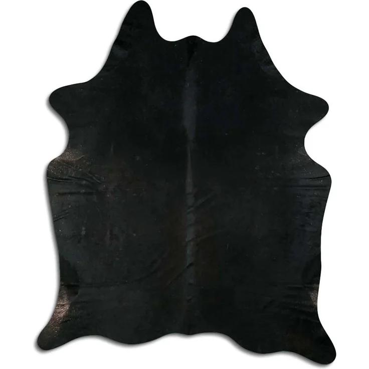Livorio Fellteppich, Rinderfell schwarz / black, 200 x 225 cm – Bild 10