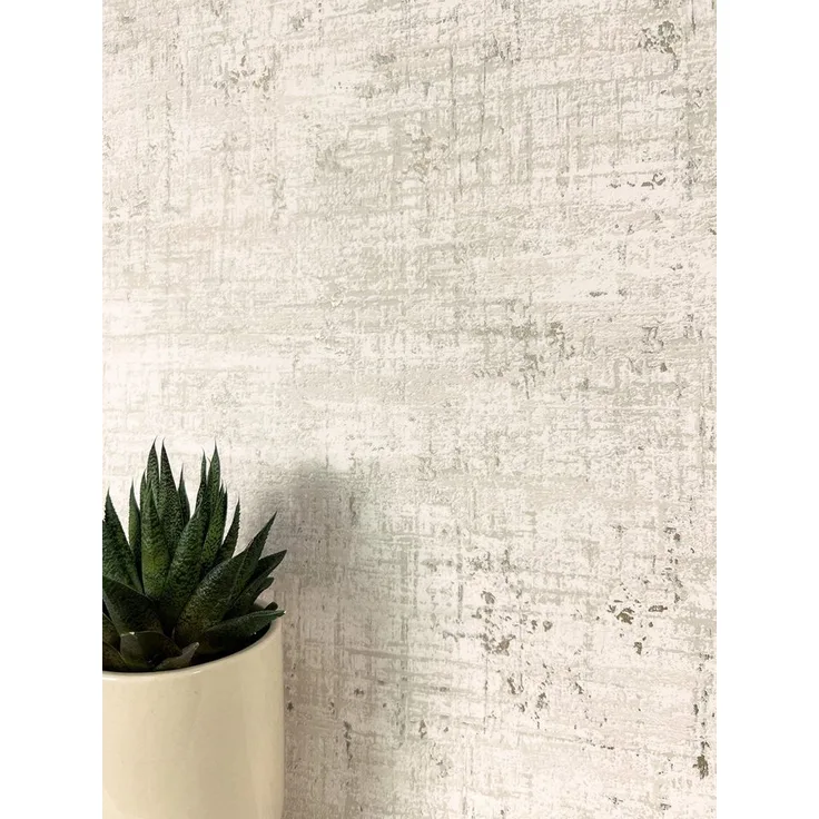 Newroom Vliestapete, Taupe Tapete Modern Used-Look - Mustertapete Loft Tapete Grau Beige Industrial Beton Metallic für Schlafzimmer Wohnzimmer Küche