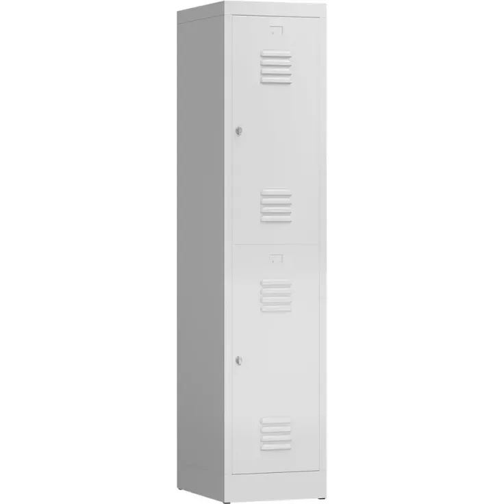 Garderobenschrank ClassiX Double Premium Metallspind in verschiedenen Größen wählbar - 1 Abteil Maße ca. 41,5 x 180 x 50 cm (BxHxT)