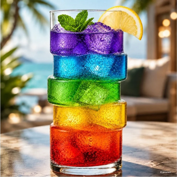 MamboCat Cocktailglas 6x Stapel Cocktailgläser 400ml Longdrinkglas Trinkglas Limo Eistee, Glas – Bild 4