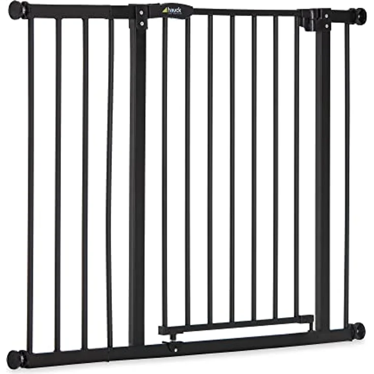Hauck Close N Stop Treppengitter inklusive 21 cm Verlängerung/Türschutzgitter/96 – 101 cm/ohne Bohren Kinder/Hunde/kombinierbar mit Y-Spindel für Geländer/beidseitig schwenkbar/Metall/charcoal (grau) – Bild 2