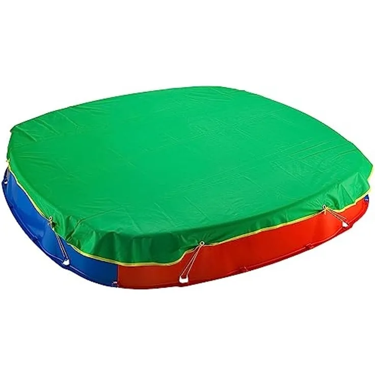 Sandkastenabdeckung Abdeckplane Abdeckhaube Wetterschutzhülle 150x150 cm grün