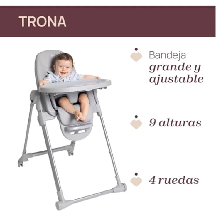 Chicco Polly Armonia Hochstuhl - Carrara Antraciet – Bild 10