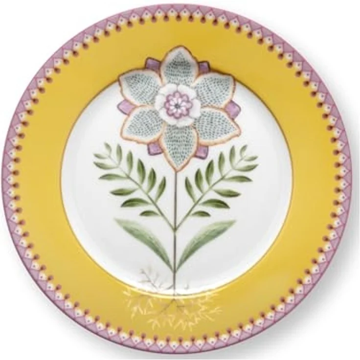 PiP Studio Frühstücksteller Lily&Lotus Yellow Frühstücksteller 21cm – Bild 1