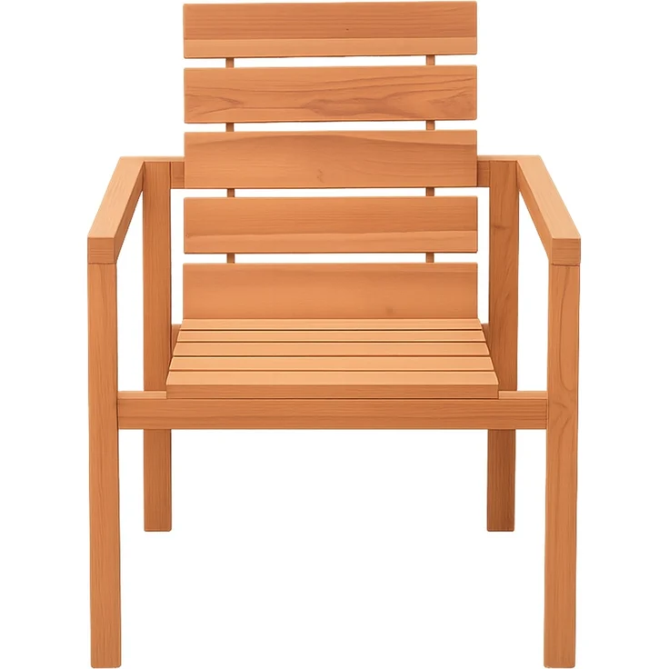 Teak Gartensessel mit Armlehnen FREETOWN (4er Set) 172499651 – Bild 4
