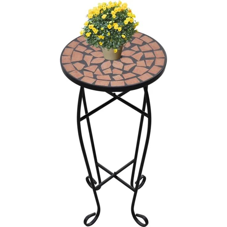 vidaXL Beistelltisch, Mosaik, Terrakotta, 30 x 60 cm – Bild 1