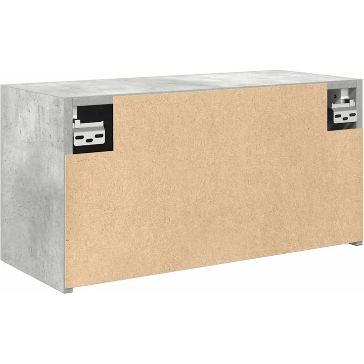 Bad-Wandschrank Betongrau 60 x 25 x 30 cm Holzwerkstoff – Bild 7
