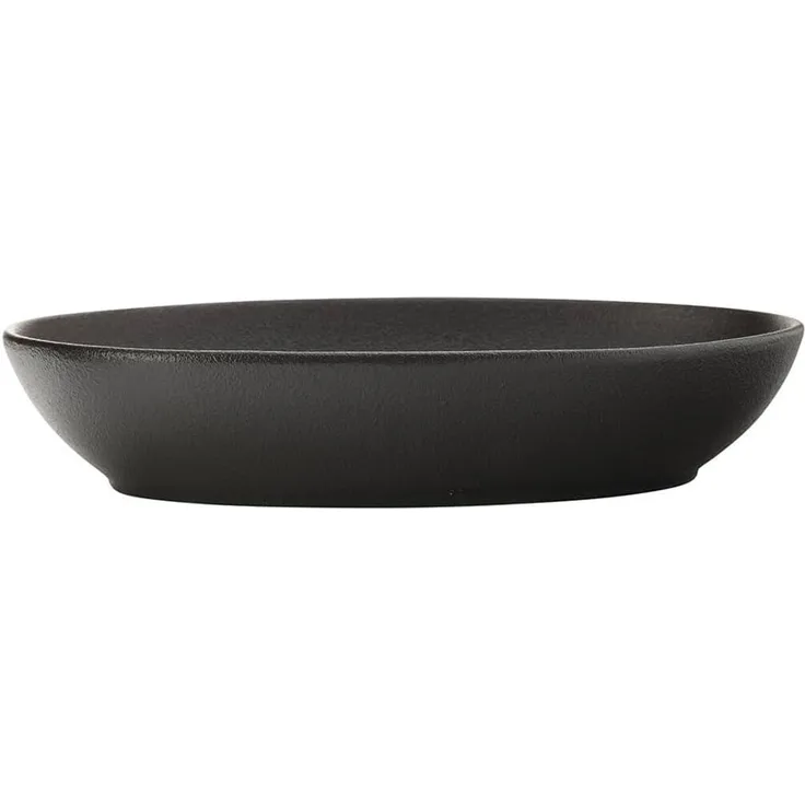 Maxwell & Williams AX0209 CAVIAR BLACK Schale oval, 30 x 20 cm, Premium-Keramik