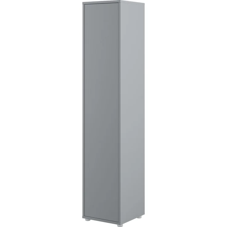 MEBLINI Schrank für Schrankbett Bed Concept - Hochschrank mit Regalen - BC-21 - Grau Matt – Bild 1