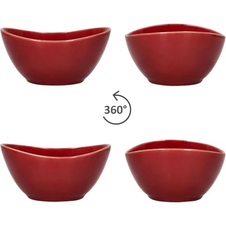 MÄSER Müslischale Mäser 6x Natural Müsli-Schale 400ml Steingut 6 Personen, Steingut – Bild 4