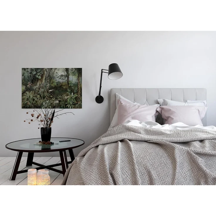 Dschungel Leinwandbild Grün 90x60 DD120393 Keilrahmen Wandbild Leinwand Urwald – Bild 3