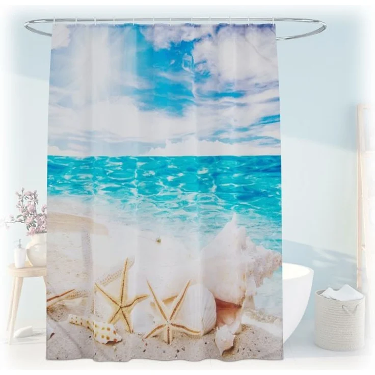 Duschvorhang 180x200 cm mit Motiv 10050433_1582 – Bild 1