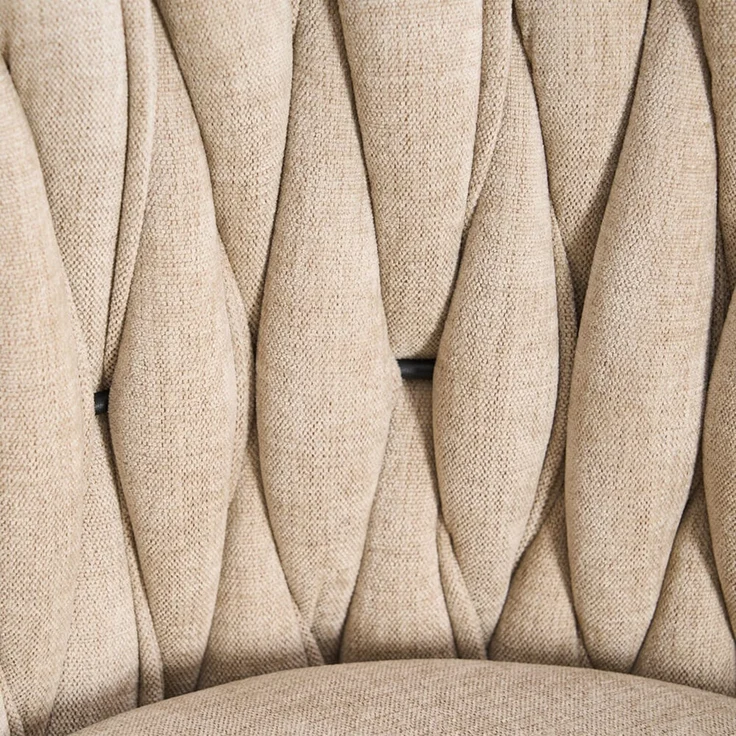 HOME DELUXE Barhocker höhenverstellbar gewebt SAMIR - 1er Set Beige – Bild 4