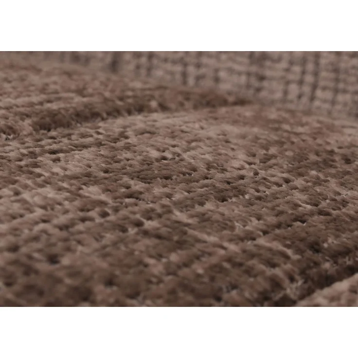 Schaukelstuhl HWC-K10, Relaxsessel, Holz FSC® Stoff/Textil Chenille (465g/m²) ~ braun, Gestell natur – Bild 4
