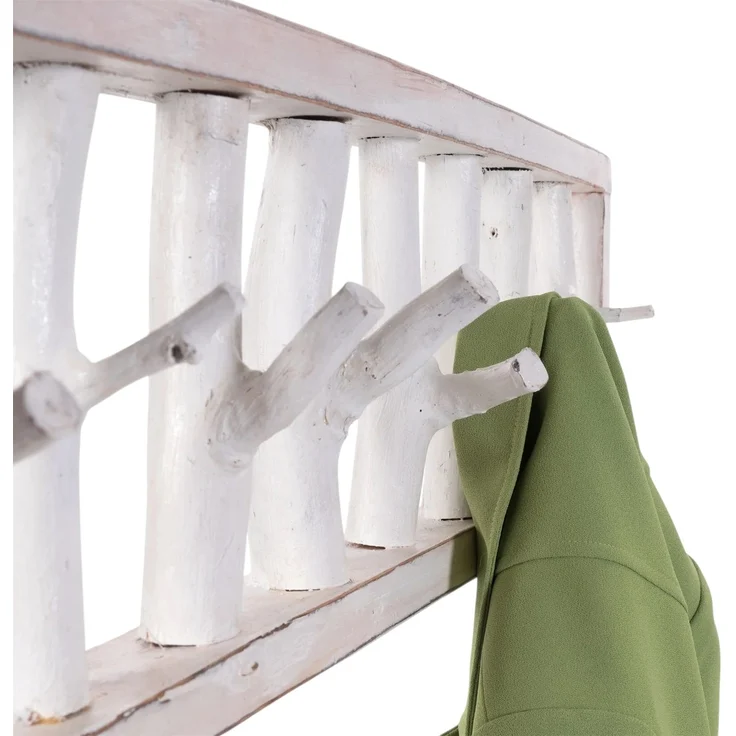 DESIGN DELIGHTS Wandgarderobe WANDGARDEROBE TREIBHOLZ UNIKAT, 80x22cm (BxH), Garderobe, Hakenleiste – Bild 7