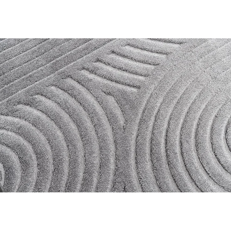 riess-ambiente Designteppich ART DECO 230x160cm grau · Kurzflor-Teppich mit Hoch-Tief-Effekt, rechteckig, Höhe: 15 mm, Wohnzimmer · Indoor · 3D-Effekt · Modern · Schlafzimmer – Bild 3