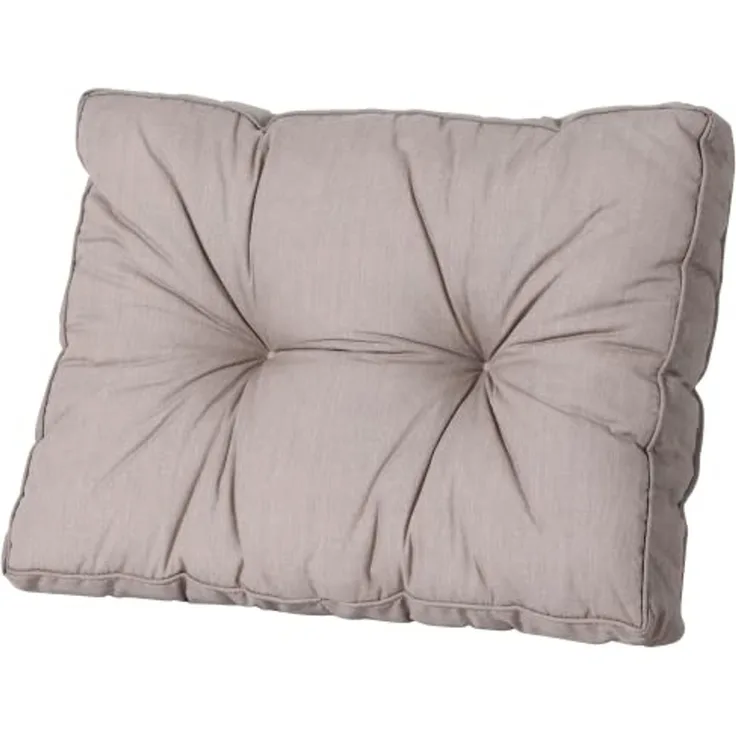 MADISON Paletten Rückenkissen Basic taupe 60 x 40cm Schaumflockenfüllung 8cm