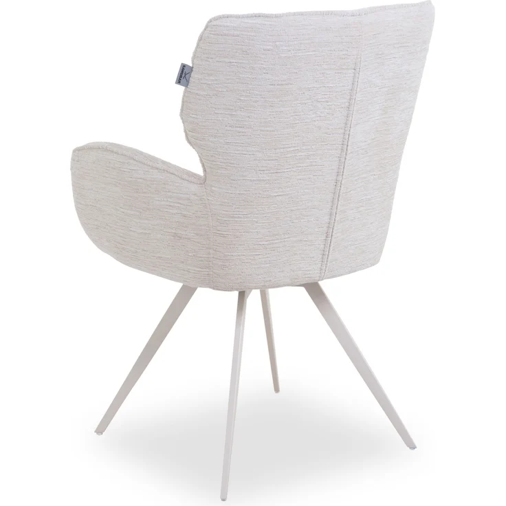 Polsterstuhl SANSIBAR HELLAND BHT 65x91x59 cm beige Esszimmerstuhl Freischwinger Schwingstuhl – Bild 2