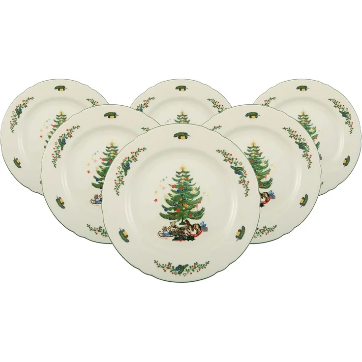 Seltmann Weiden Marieluise Weihnachten Frühstücksteller ø 20 cm 6er Set