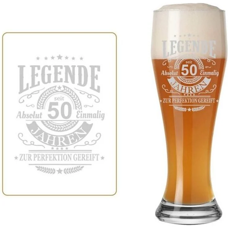 Luxentu Weizenglas Weißbierglas 0,5 Liter - Legende seit 50 Jahren – Bild 4