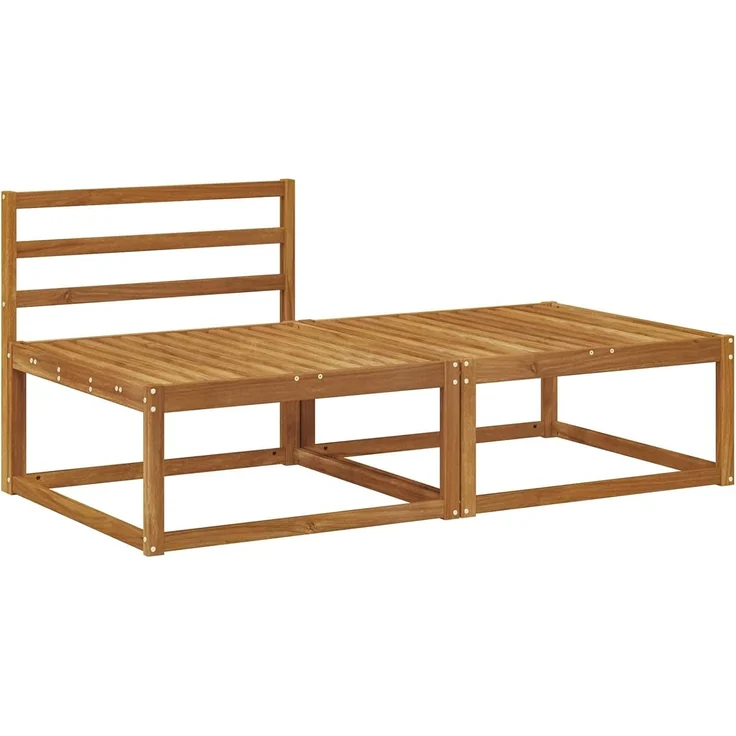 vidaXL Sectional Sofa Einheiten 2 stk. 2-Sitzer Massivholz Akazie 900546 – Bild 1