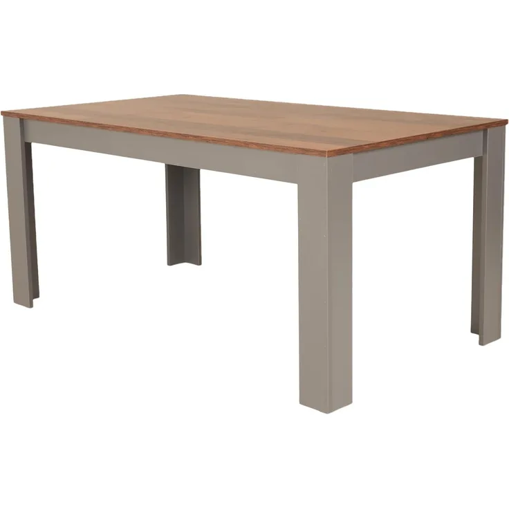 riess-ambiente Esstisch LOFT 160cm natur/anthrazit · pflegeleichter Küchentisch bis 6 Personen (Einzelartikel, 1-St), viel Beinfreiheit · Modern Design · Holzoptik · stabile Winkelfüße