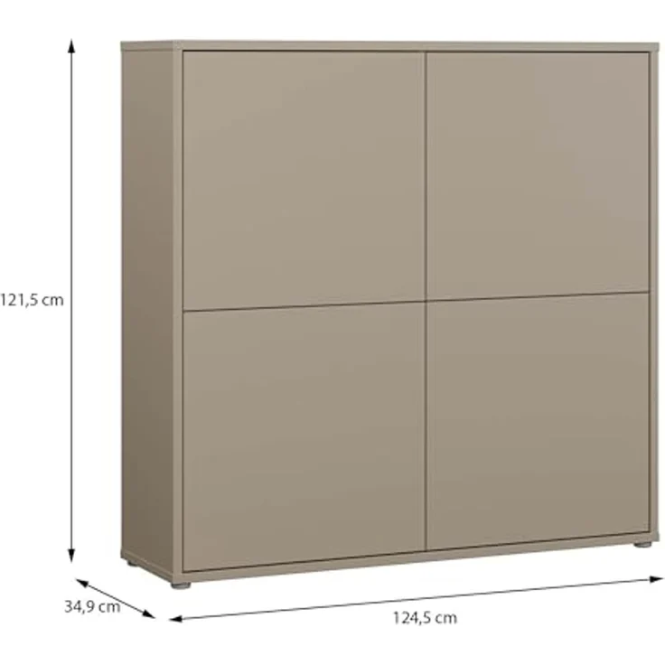 FORTE Highboard, Grifflos,Push to open, Stauraum – Bild 5