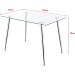 Glastisch Hyrynsalmi Chrom [en. casa]