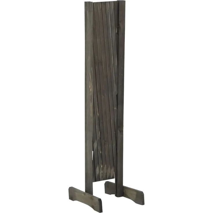 vidaXL Garten-Rankzaun Grau 120x90 cm Massivholz Tanne 314825 – Bild 4