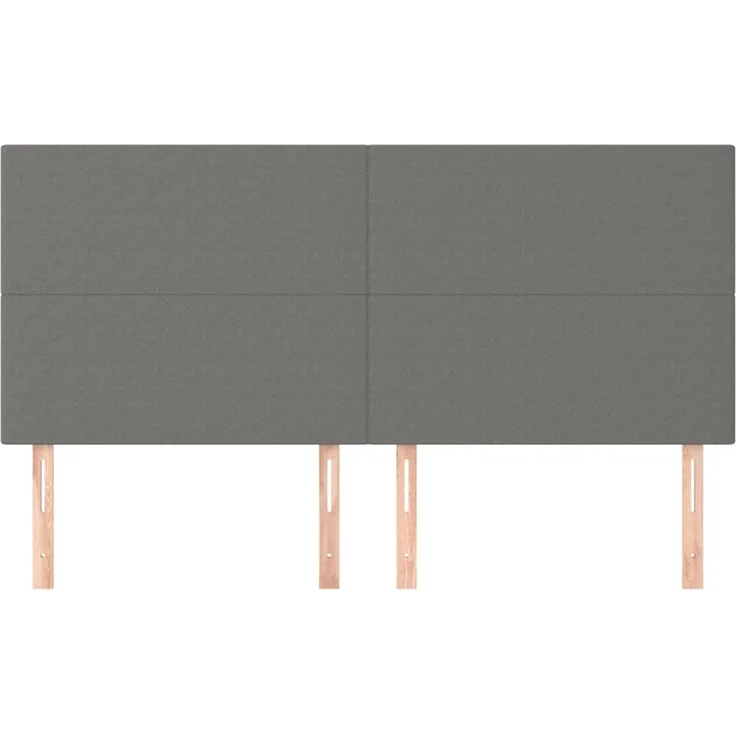 vidaXL Kopfteile 4 Stk. Dunkelgrau 90x5x78/88 cm Stoff 3116067 – Bild 3