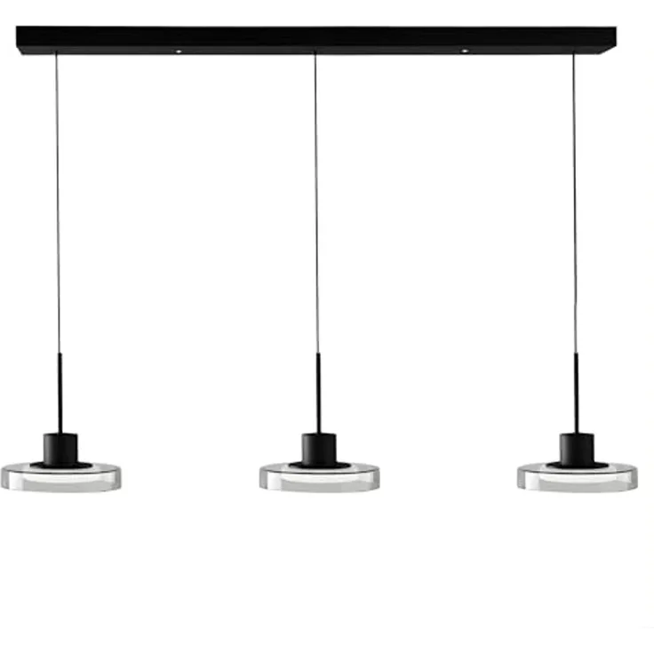 Liadomo LED Pendelleuchte Volos, dimmbar, LED fest integriert, Warmweiß, Neutralweiß, Tageslichtweiß, aus Glas, Fernbedienung inkl, Nachtlicht, Timerfunktion