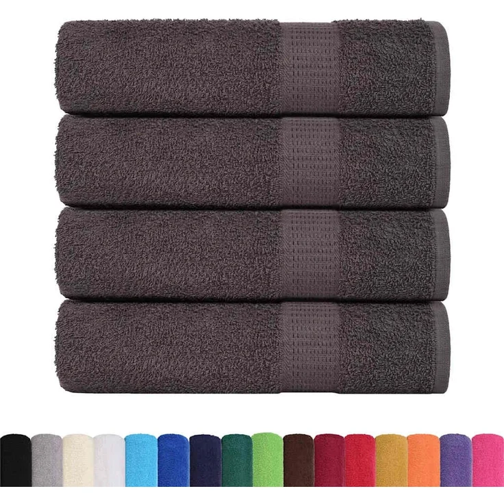vidaXL Handtücher FROGN 4 Stk. Anthrazit 50x100 cm 360 g/m² 136682 – Bild 2