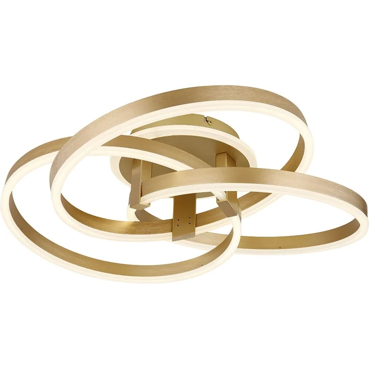 LED Deckenleuchte, Dimmer, Nachtlicht, Gold, CCT, L 60 cm – Bild 5