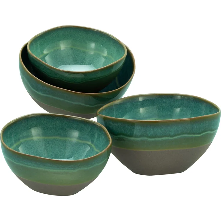 Basalt Bio Oliv, Bowl 4-tlg (mo)