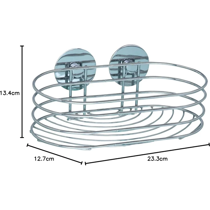 Wenko Duschkorb Turbo-Loc Stahl, chrom – Bild 3