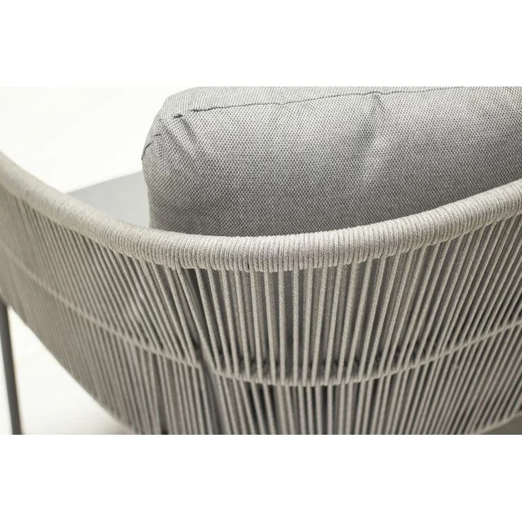 Loungesofa Concord 3-Sitzer Gartensofa mit Polster Relaxsofa Rope Taupe – Bild 5