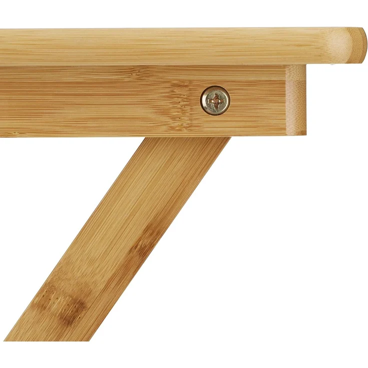 Relaxdays Beistelltisch klappbar, Bambus Natur, 52 x 40 x 31 cm – Bild 7
