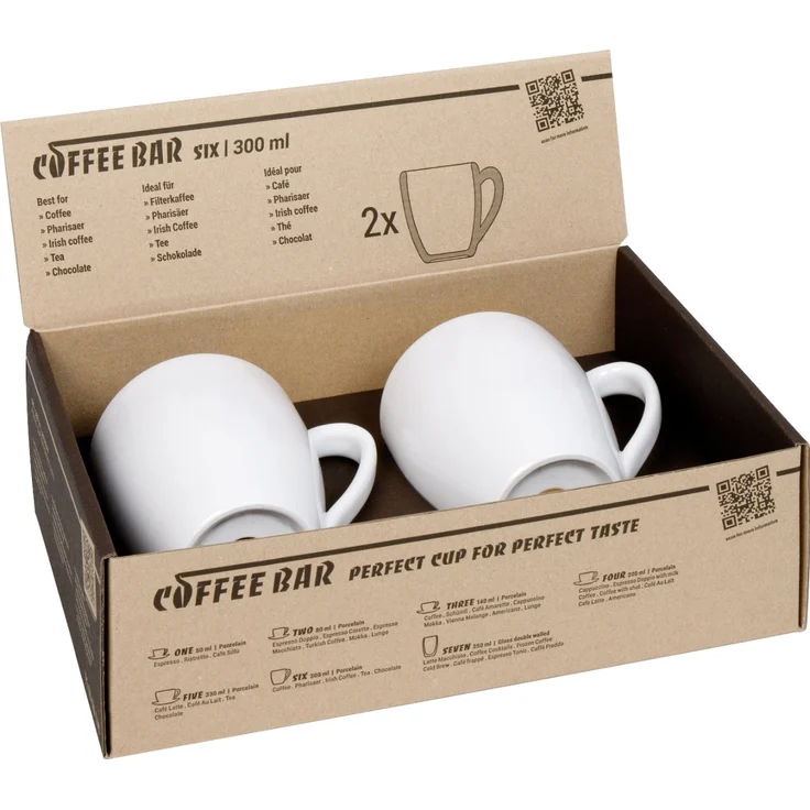 KÖNITZ 2er Set Coffee Bar SIX Kaffeebecher 300 ml im Geschenkkarton – Bild 5