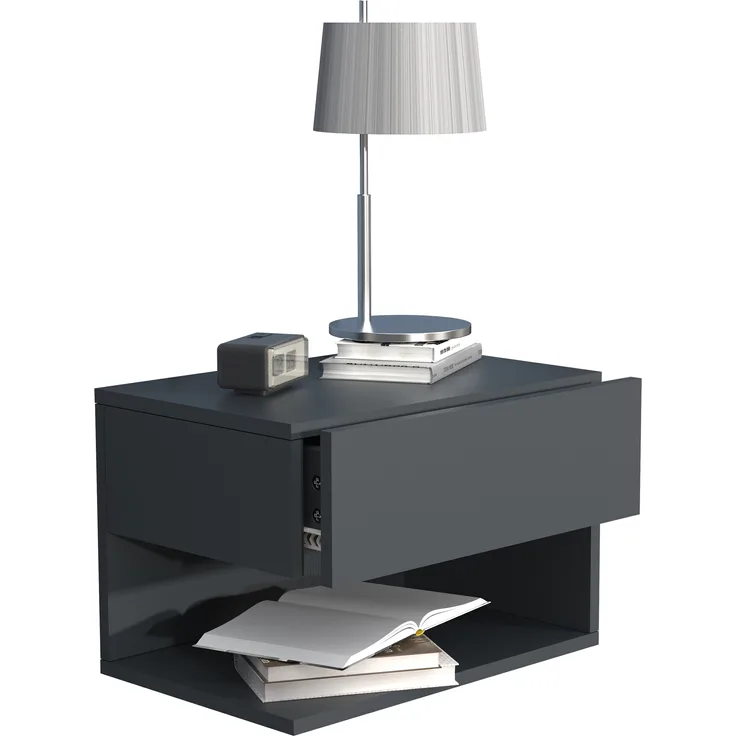 VCM Nachttisch Usal 918310 Anthrazit H. 30 x B. 45 x T. 32 cm