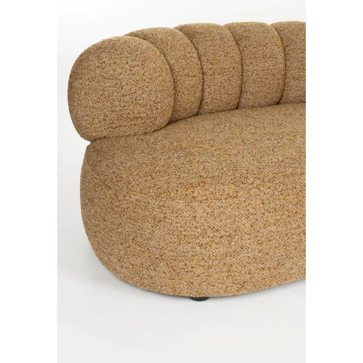 DutchBone Sofa Duvane 7-Sitzer Braun mit Eukalyptusholz-Gestell im Boho-Chic 286x286x68 cm – Bild 6